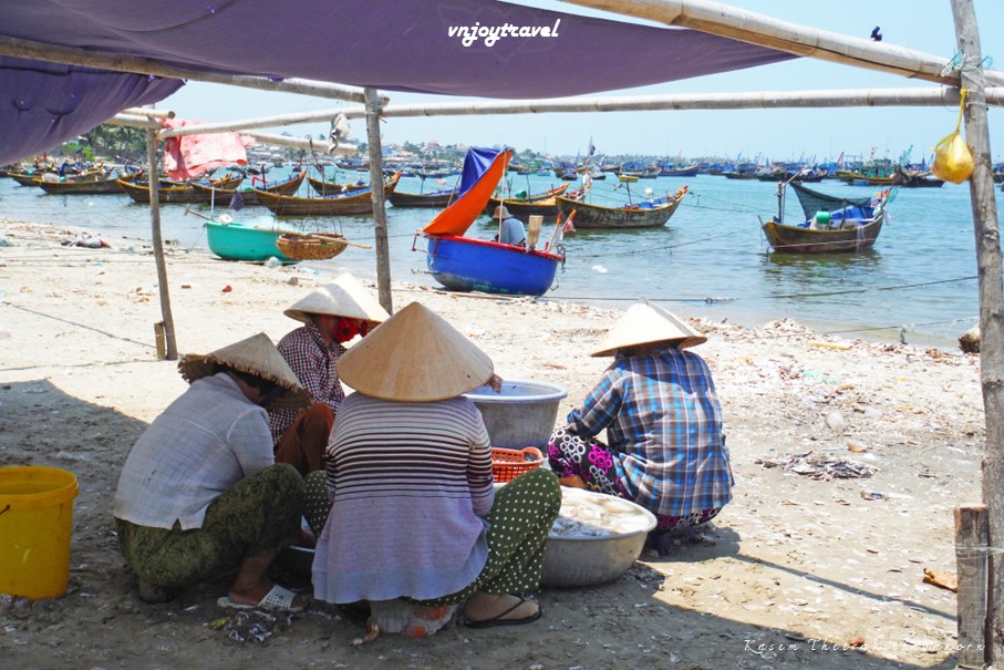 เที่ยวเวียดนาม vnjoytravel vietham บิ่นห์ถ่วน หมูยแน้ มุยเน่ Binh Thuan Mui Ne Muine หมู่บ้านชาวประมง fishing village