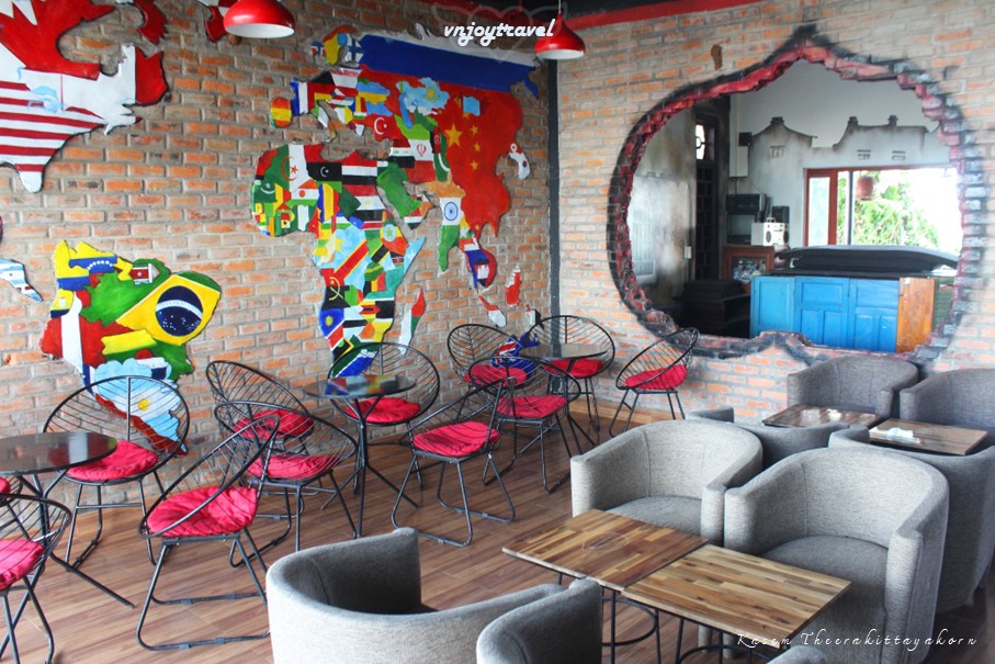 เที่ยวเวียดนาม vnjoytravel vietnam กว๋างจิ Quang Tri คาเฟ่ red black coffee cafe